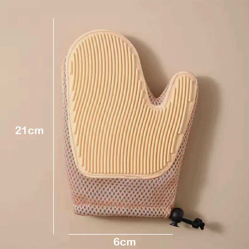 GloveSpa Two-Sided Pet Grooming Glove – Gentle Loose Fur Remover & Massage Tool