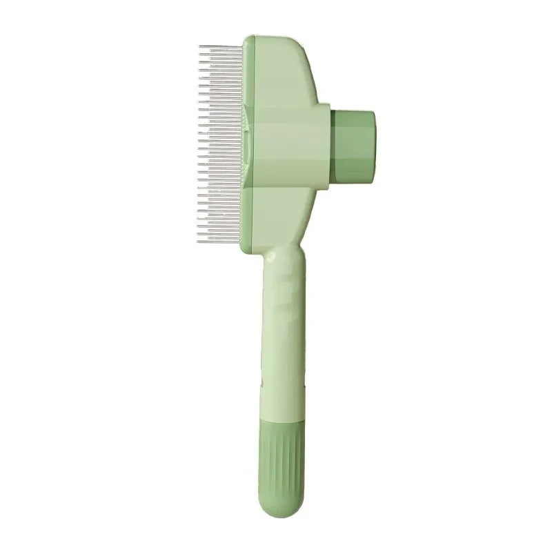 FurGlow Self-Cleaning Grooming Comb – Premium De-Shedding Slicker Brush for Cats and Dogs