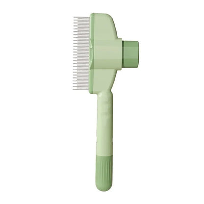 FurGlow Self-Cleaning Grooming Comb – Premium De-Shedding Slicker Brush for Cats and Dogs