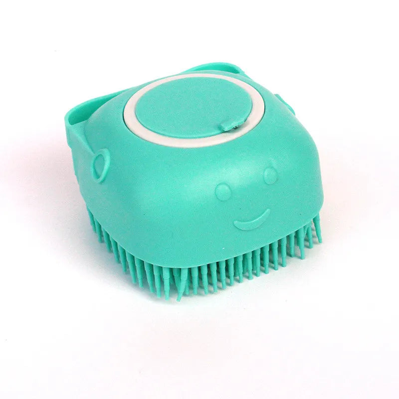 2-in-1 Silicone Shampoo Massager Brush – Soothing Bath & Grooming Comb