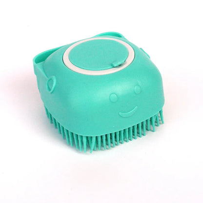 2-in-1 Silicone Shampoo Massager Brush – Soothing Bath & Grooming Comb