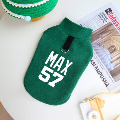 CozyPaws Personalized Fleece Vest - Custom Name & Number for Pets - Barking Meows