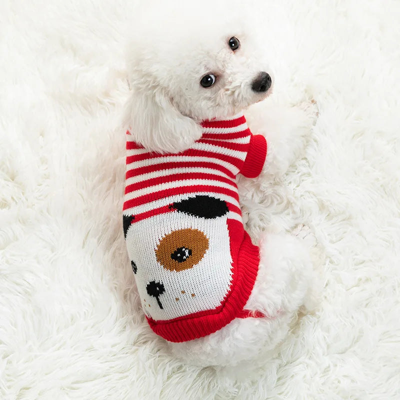 Cozy Knitted Pet Sweater - Winter Warmth for Small & Medium Dogs
