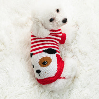 Cozy Knitted Pet Sweater - Winter Warmth for Small & Medium Dogs