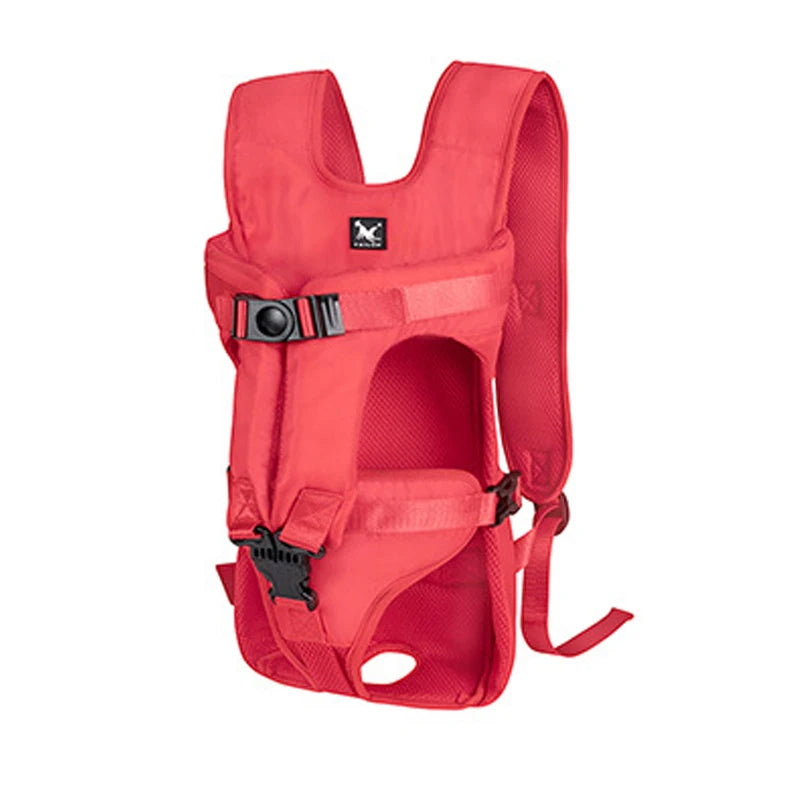 AeroTravel Hands-Free Front Pet Carrier Backpack – Premium Breathable Nylon Travel Vest for Cats and Small to Medium Dogs