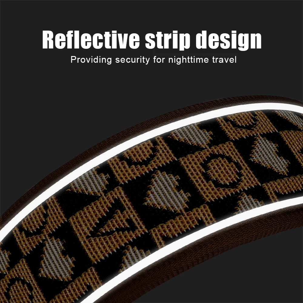 Reflective Wide Dog Collar - Durable & Adjustable for Medium to Large Breeds