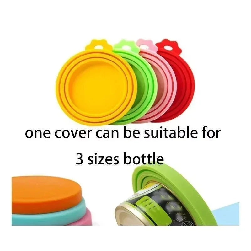 FreshSeal Silicone Pet Food Can Cover & Spoon Set - 2 Pack