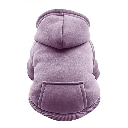 Paws-and-Pocket Cozy Fleece Hoodie – Classic Autumn/Winter Comfort for Dogs and Cats