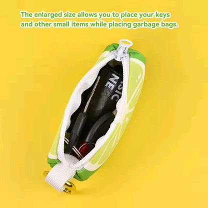 FruitPrint Abstract Designer Poop Bag Holder – Stylish & Universal Waste Bag Dispenser