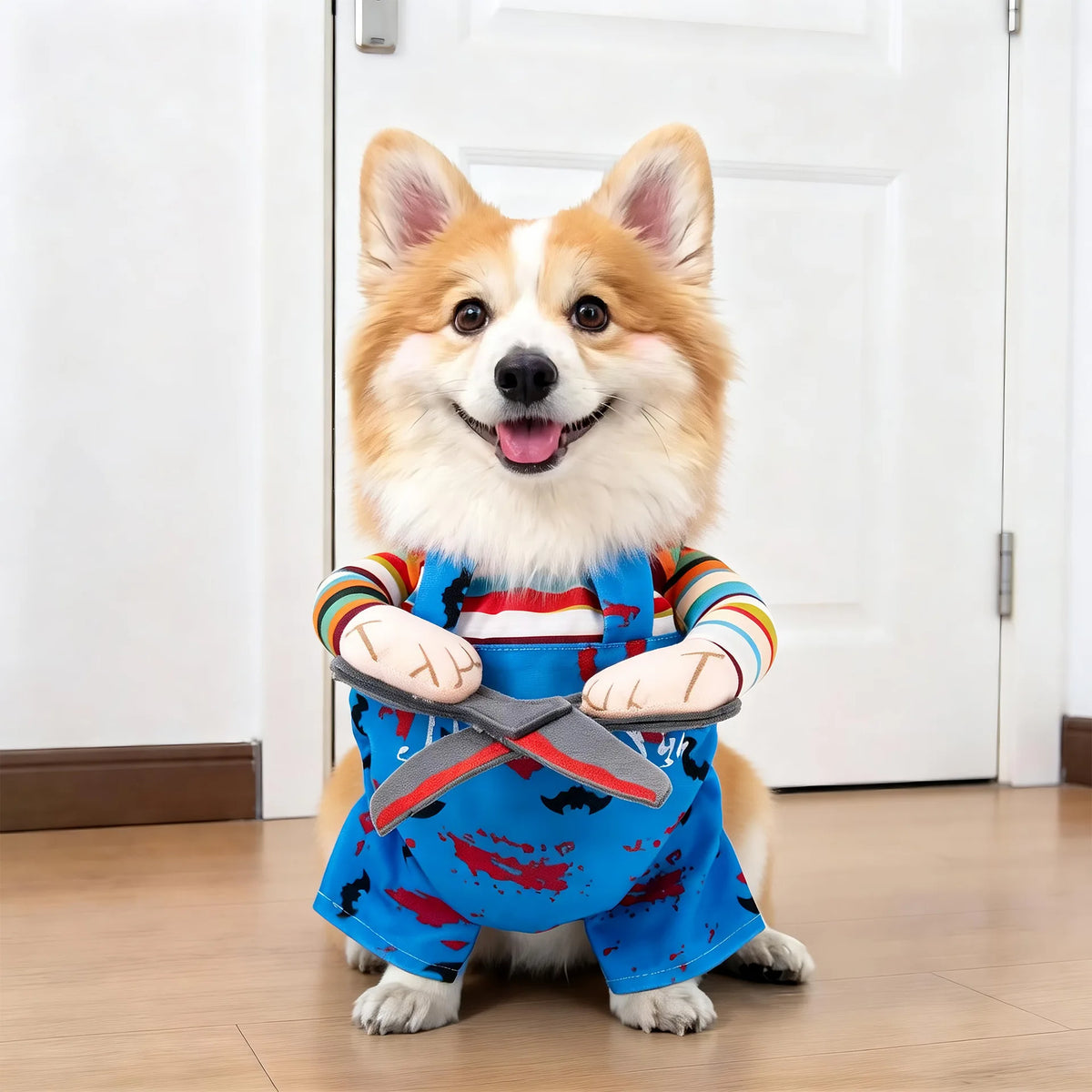 Spooktacular Pet Transformation Costume – Festive Fleece Halloween Apparel for Dogs & Cats