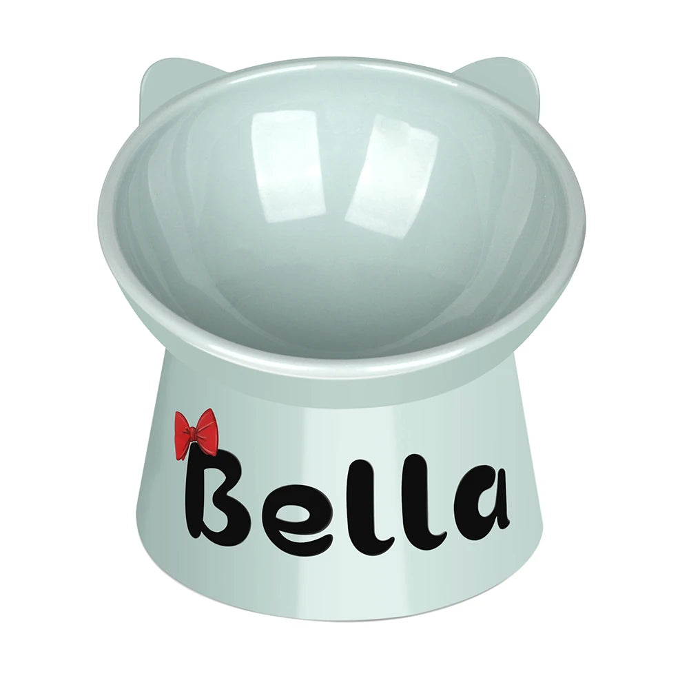 DineElite Custom Elevated Pet Bowl – Personalized High-Foot Food & Water Cup