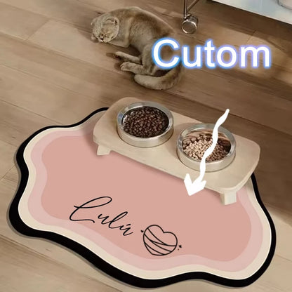 PawSplash Custom Diatomite Feeding Mat – Absorbent & Non-Slip Mealtime Mat