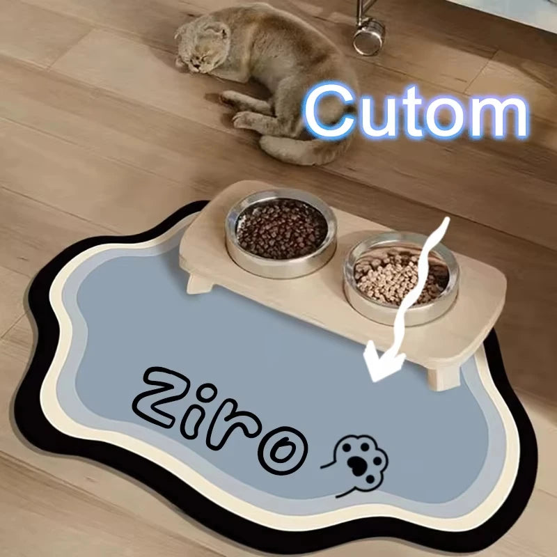 PawSplash Custom Diatomite Feeding Mat – Absorbent & Non-Slip Mealtime Mat