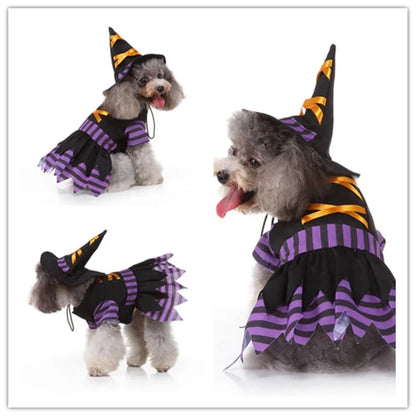 Festive Costume Set – Charming Holiday Cosplay Apparel for Dogs & Cats for Halloween, Christmas and more