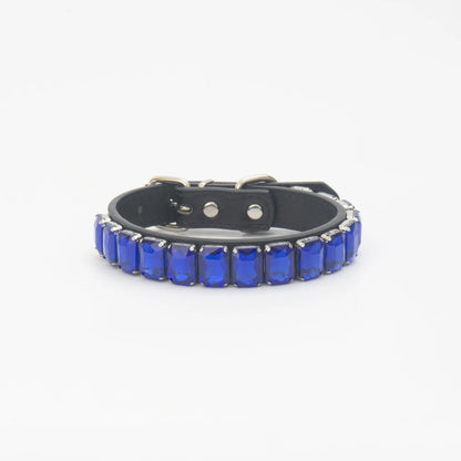 PawSparkle Rhinestone Dog Collar – Premium Crystal Gemstone Necklace for Dogs and Cats