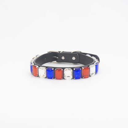 PawSparkle Rhinestone Dog Collar – Premium Crystal Gemstone Necklace for Dogs and Cats