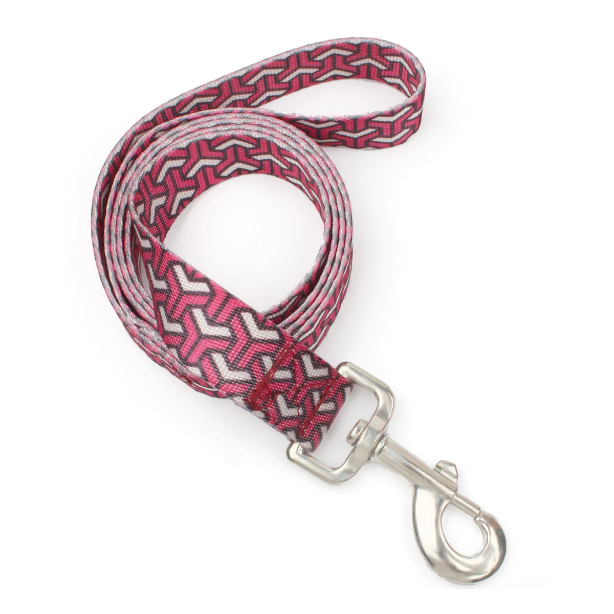 SilkPrint Comfort Leash – Vibrant Nylon Lead for Stylish Walk
