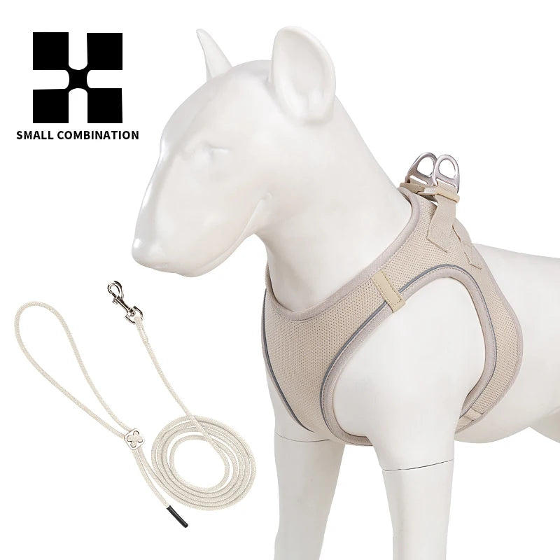 Reflective Comfort Harness & Leash Set for Small to Medium Dogs