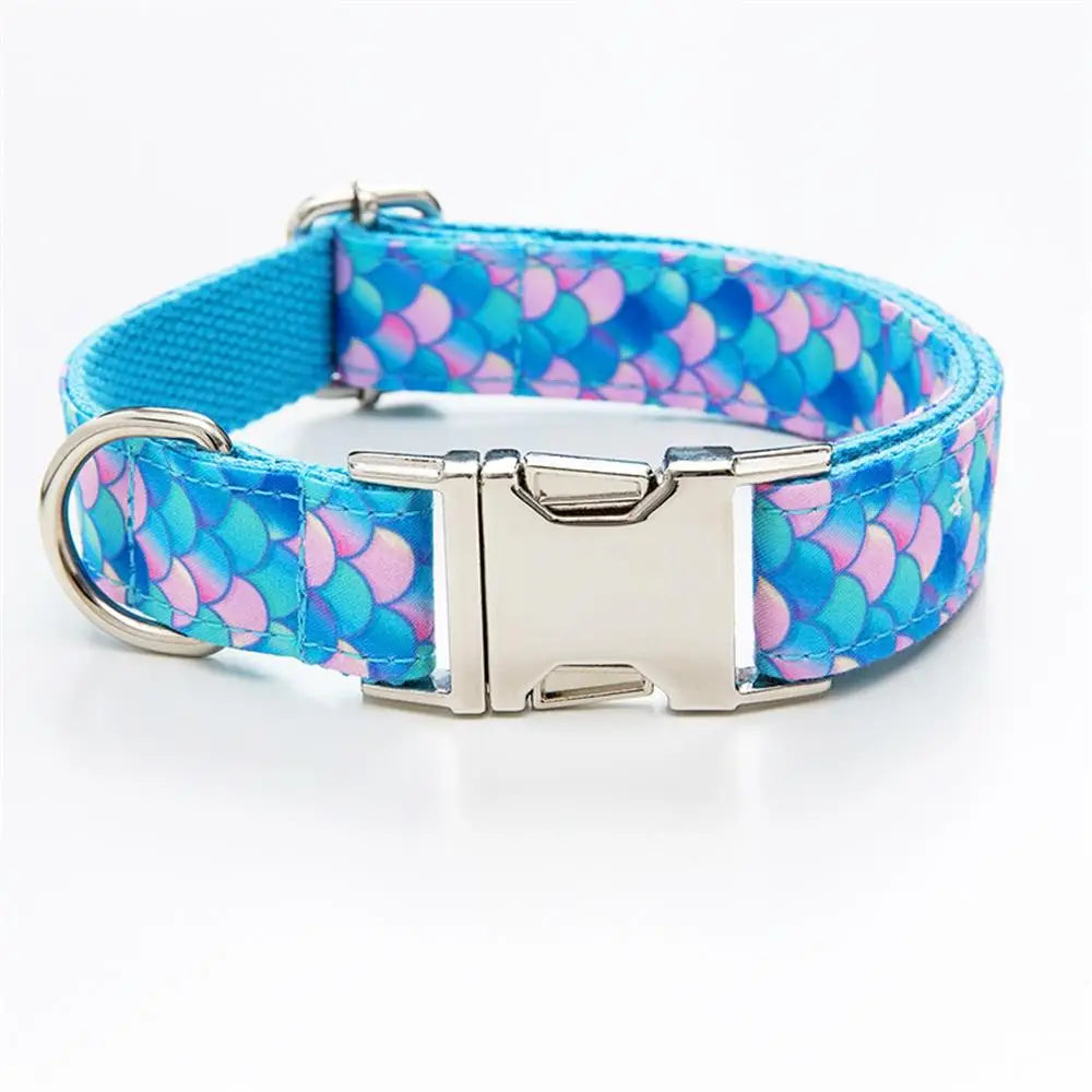 PlaidPaw Personalized Dog Collar & Leash Set – Custom Engraved ID Tag
