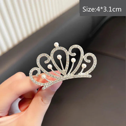 RoyalCrown Pearl & Rhinestone Pet Hair Comb – Luxurious Grooming Accessory