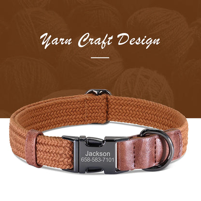 PawPerfect Custom Engraved Nylon Dog Collar - Personalized Comfort for All Breeds