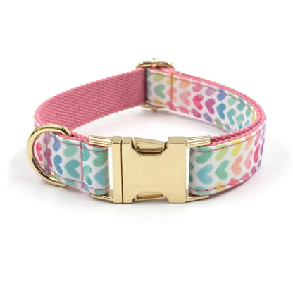 PlaidPaw Personalized Dog Collar & Leash Set – Custom Engraved ID Tag