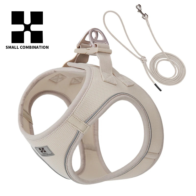 Reflective Comfort Harness & Leash Set for Small to Medium Dogs