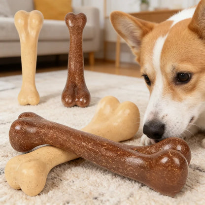 PowerChew Savory Beef Bone – Durable Interactive Molar Toy for Aggressive Chewers