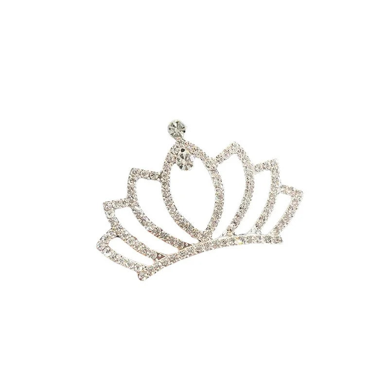 RoyalCrown Pearl & Rhinestone Pet Hair Comb – Luxurious Grooming Accessory
