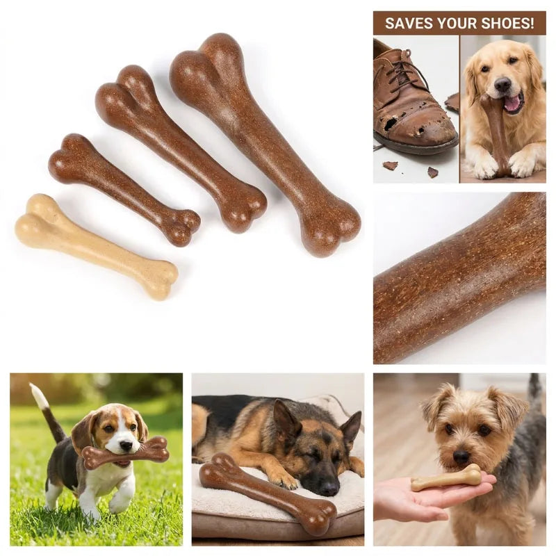 PowerChew Savory Beef Bone – Durable Interactive Molar Toy for Aggressive Chewers