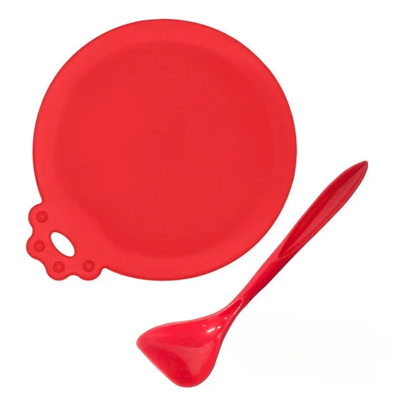 FreshSeal Silicone Pet Food Can Cover & Spoon Set - 2 Pack