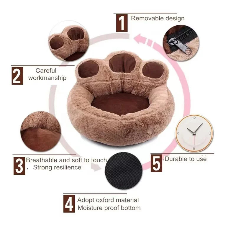 Plush Cushion Pet Bed – Breathable Comfort & Support for Dogs & Cats
