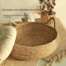 Load image into Gallery viewer, Cat Bed Woven Removable Upholstery Cat Scratch Floor Rattan