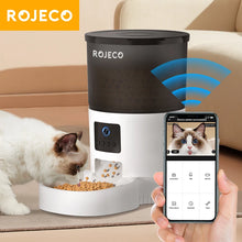 Load image into Gallery viewer, ROJECO Automatic Cat Feeder With Camera Video