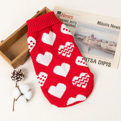 Cozy Knitted Pet Sweater - Winter Warmth for Small & Medium Dogs
