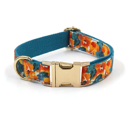PlaidPaw Personalized Dog Collar & Leash Set – Custom Engraved ID Tag