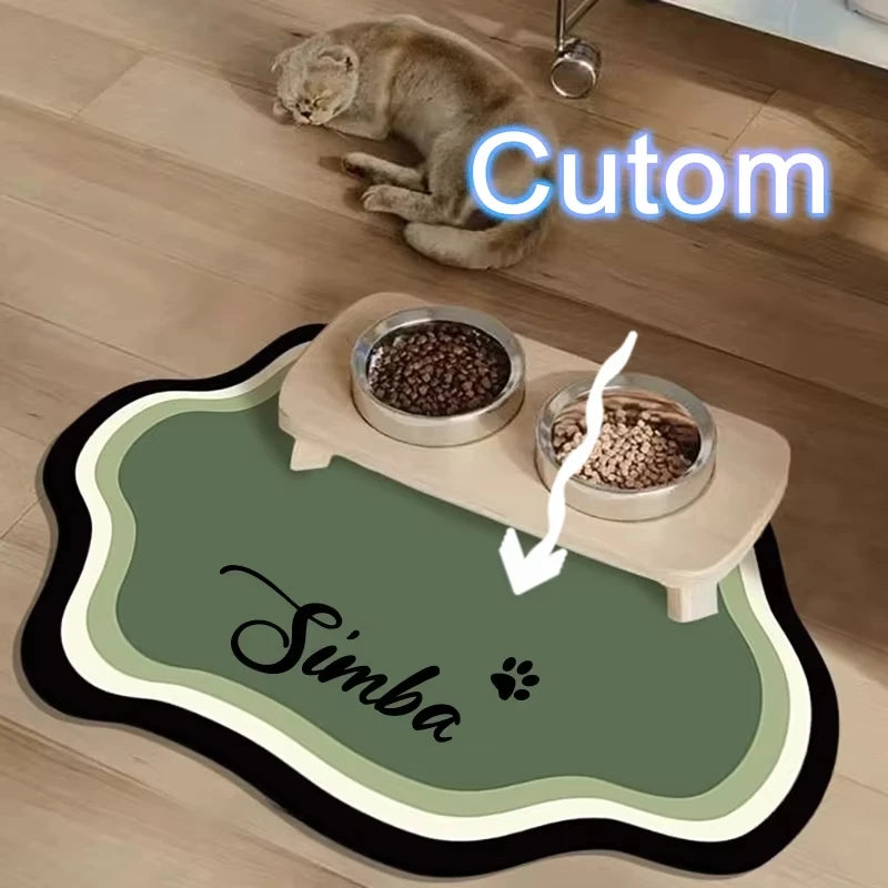 PawSplash Custom Diatomite Feeding Mat – Absorbent & Non-Slip Mealtime Mat