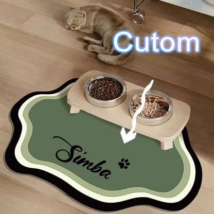 PawSplash Custom Diatomite Feeding Mat – Absorbent & Non-Slip Mealtime Mat