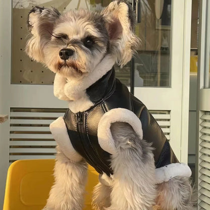 SnugglePaws Velvet Sleeveless Vest - Cozy One-Piece for Small Dogs