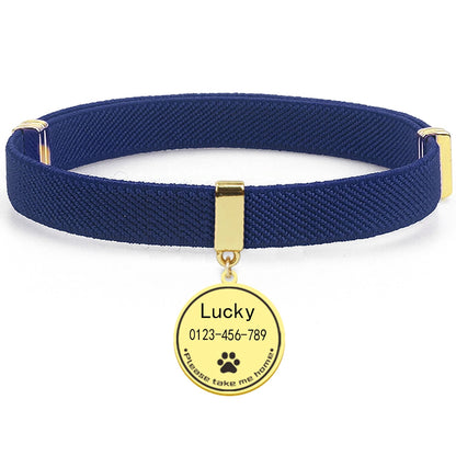 AeroTrack Elastic Personalized Cat Collar – Safe, Comfortable, and Stylish