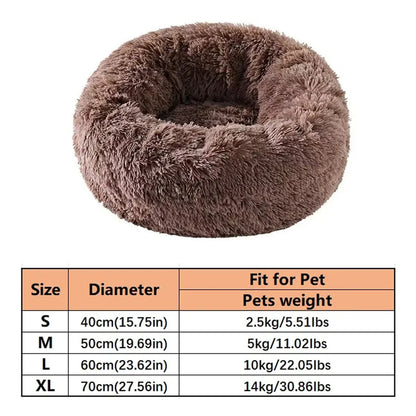 Dreamy Donut Plush Pet Bed - Ultimate Comfort for Cats & Small Dogs - Barking Meows