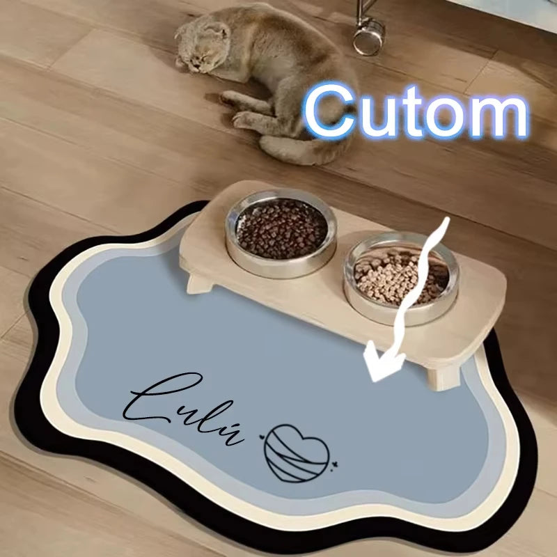 PawSplash Custom Diatomite Feeding Mat – Absorbent & Non-Slip Mealtime Mat