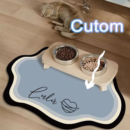 PawSplash Custom Diatomite Feeding Mat – Absorbent & Non-Slip Mealtime Mat