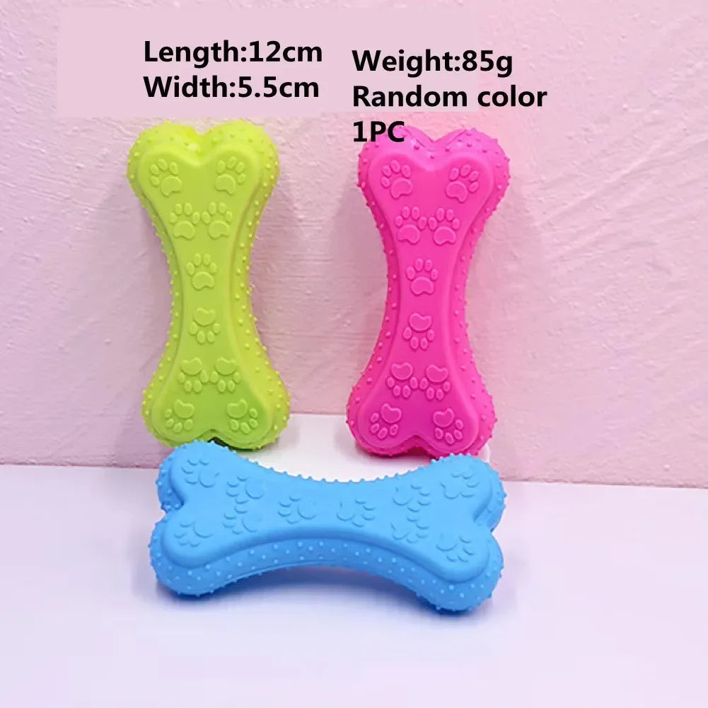 ChewBrite Eco-Rubber Bone Toy – Durable Teeth-Cleaning & Interactive Play