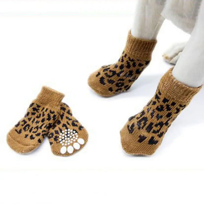 PawGuard Knitted Pet Socks - Cozy Anti-Slip Protection for Winter