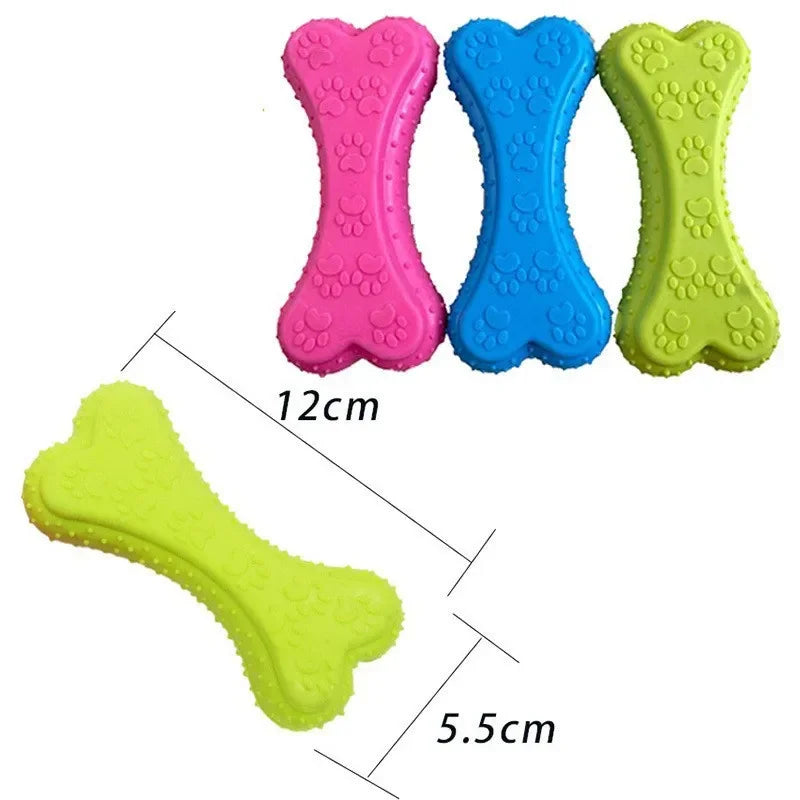 ChewBrite Eco-Rubber Bone Toy – Durable Teeth-Cleaning & Interactive Play