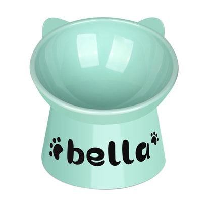 DineElite Custom Elevated Pet Bowl – Personalized High-Foot Food & Water Cup