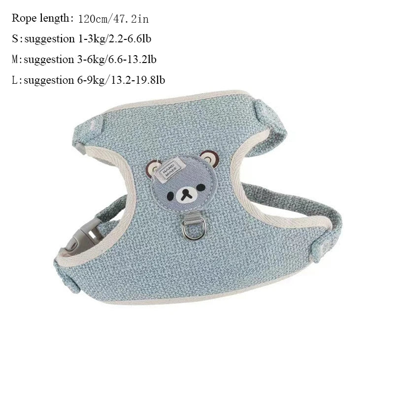 Cute Harness Leash Set for Small Pets