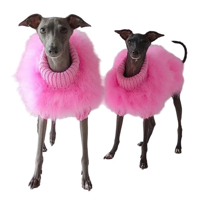 LuxePaw Colorful Faux Fur Sweater - Designer Warmth for Small Dogs & Cats