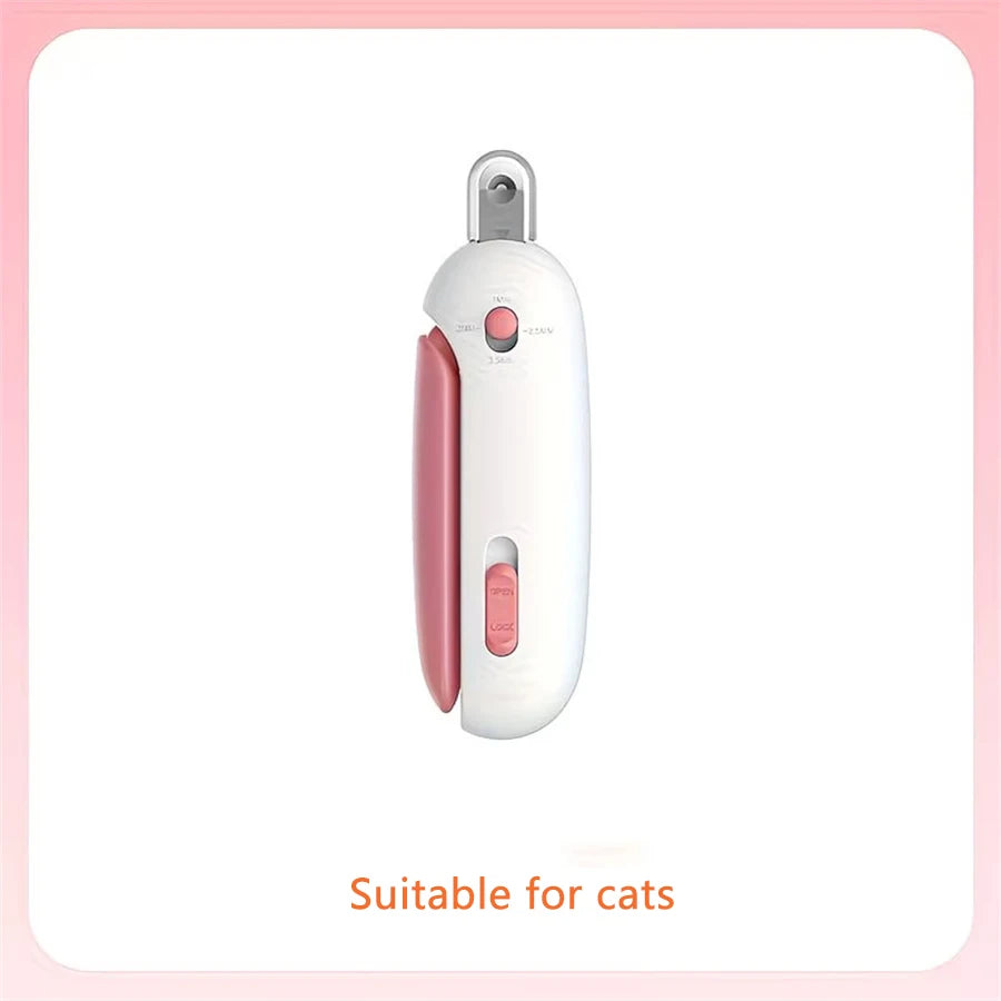 PawGlow Precision LED Pet Nail Trimmer – Safe & Ergonomic Grooming Clipper with Dual Light Modes